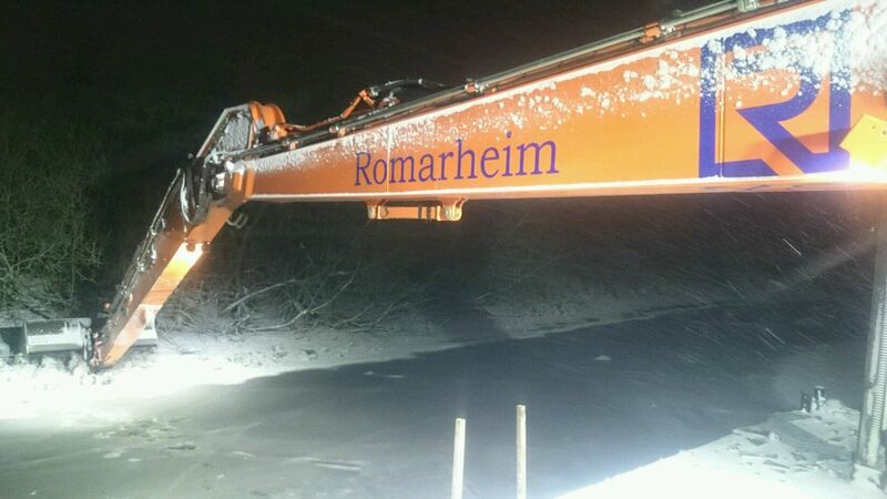 Romarheim Waterking bistår Leif Grimsrud AS med rørsystem som utvides og oppgraderes i Nitelva. 